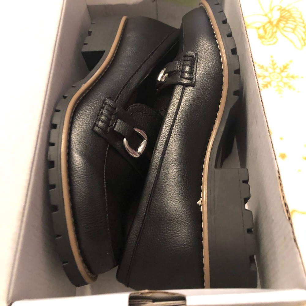 DV Black Loafers with Silver Buckle - Picture 4 of 10